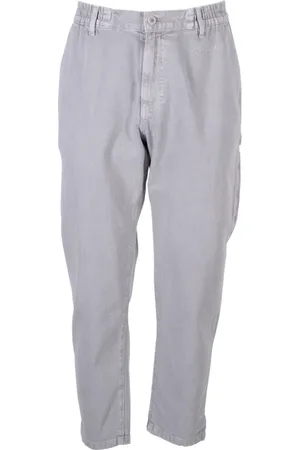 Moschino Spodnie, Mężczyzna, Szary, M, Denim, Stylowe Szare Spodnie Cargo z Denimu