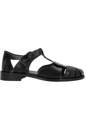 Hereu Buty, Kobieta, Czarny, 36 EU, Czarne Sandały w Klatce