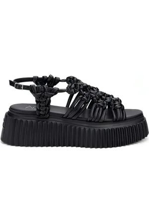 AGL ATTILIO GIUSTI LEOMBRUNI Buty, Kobieta, Czarny, 40 EU, Flat Sandals