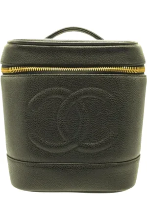CHANEL Pre-owned, Kobieta, Czarny, ONE SIZE, Używana Czarna Skórzana Chanel Vanity