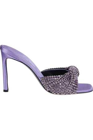 Sergio Rossi Buty, Kobieta, Fioletowy, 37 EU, Podnieś swoją grę w butach z Evangelie Sabot Mules