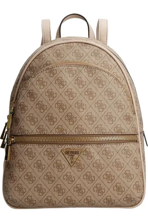Guess Torebki, Kobieta, Beżowy, ONE SIZE, Skóra, Plecak Manhattan