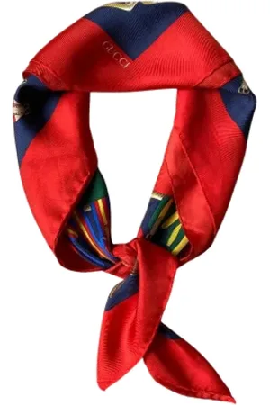 Gucci Pre-owned, unisex, Czerwony, ONE SIZE, Używany Czerwony Materiałowy Szal Gucci