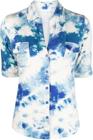 Majestic Bluzki, Kobieta, Niebieski, L, Shirts