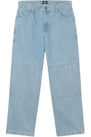 Dickies Jeansy, Mężczyzna, Niebieski, W32 L32, Jasnoniebieskie Spodnie z Podwójnymi Kolanami