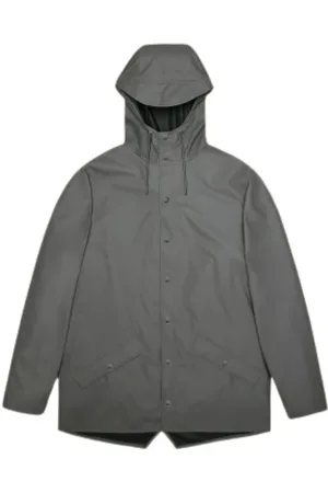 Rains Kurtki, Mężczyzna, Szary, S, Poliester, Nowoczesna Unisex Kurtka Wodoodporna