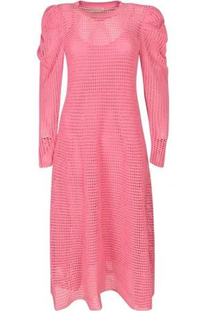 ULLA JOHNSON Sukienki, Kobieta, Różowy, S, Sukienki Midi Dalia