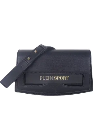 Philipp Plein Torebki, Kobieta, Czarny, ONE SIZE, Modna Czarna Torba na Ramię z Srebrnym Logo