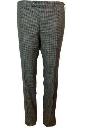PT01 Spodnie, Mężczyzna, Szary, XL, Spodnie z wełny Slim Fit