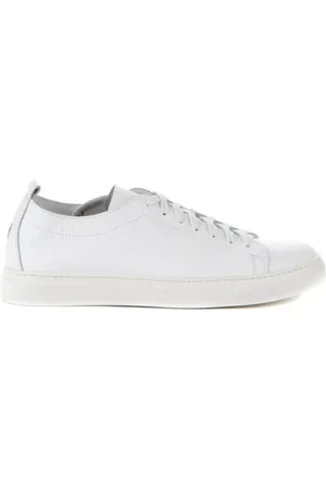 HENDERSON BARACCO Buty, Mężczyzna, Biały, 44 EU, Białe Skórzane Sneakersy, Wyprodukowane we Włoszech