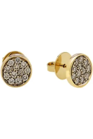CHANTECLER Akcesoria, Kobieta, Żółty, ONE SIZE, 18Kt Różowe Złoto i Diamentowe Kolczyki