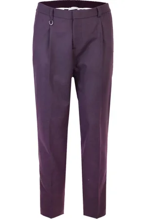 Paolo Pecora Spodnie, Mężczyzna, Fioletowy, L, Trousers