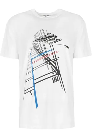 Les Hommes Koszulki, Mężczyzna, Biały, S, T-shirt City