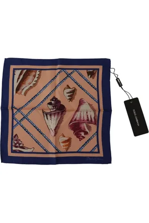 Dolce & Gabbana Akcesoria, Mężczyzna, Wielobarwność, ONE SIZE, Jedwabny Szal z Wielokolorowym Nadrukiem
