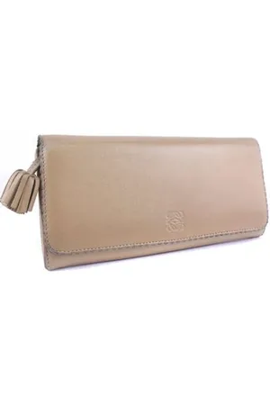 Loewe Pre-owned, Kobieta, Beżowy, ONE SIZE, Portfel ze skóry Pre-owned