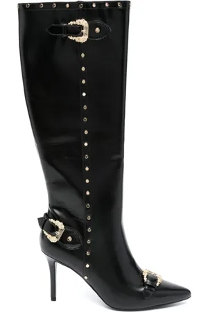 VERSACE Buty, Kobieta, Czarny, 37 EU, Czarne buty od Versace Jeansy Couture