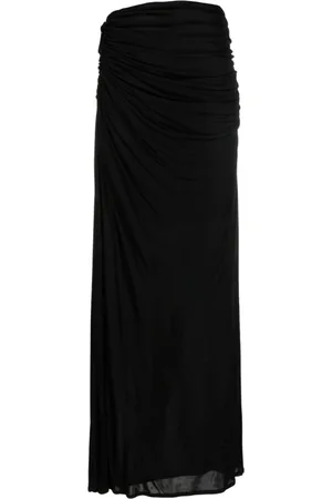 ANDREA ADAMO Spódnice, Kobieta, Czarny, S, Maxi Skirts