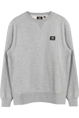 Dickies Bluzy, Mężczyzna, Szary, S, Bawełna, Szara Bawełniana Bluza z Długim Rękawem