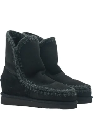 Mou Buty, Kobieta, Czarny, 36 EU, Skóra, Eskimo Inner Wedge Krótkie Buty