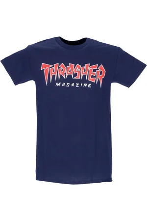 Thrasher Koszulki, Mężczyzna, Niebieski, L, T-Shirts