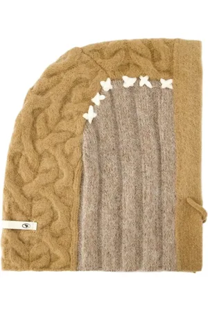 Ader Error Akcesoria, Mężczyzna, brązowy, ONE SIZE, Nylon, Nylonowa Brązowa Balaclava