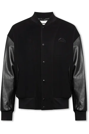 Alexander McQueen Kurtki, Mężczyzna, Czarny, L, Kaszmir, Kurtka typu ‘bomber’