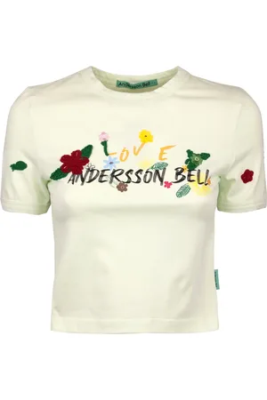 Andersson Bell Koszulki, Kobieta, Beżowy, S, T-shirt