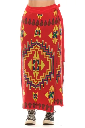 AKEP Spódnice, Kobieta, Czerwony, S, Maxi Skirts