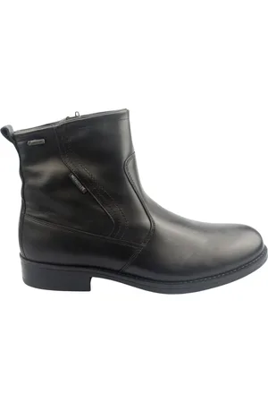 Mephisto Buty, Mężczyzna, Czarny, 40 EU, Czarny Skórzany Wodoodporny GT Palace