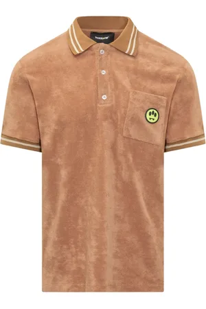 BARROW Koszulki, Mężczyzna, brązowy, S, Polo z bawełnianego frotte z logo