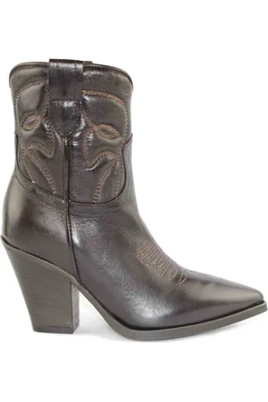 Zoe Buty, Kobieta, brązowy, 38 EU, Brązowe Skórzane Buty Cowboy