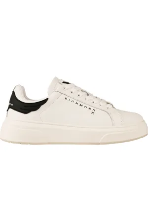 John Richmond Buty, Mężczyzna, Biały, 42 EU, Skóra, Minimalistyczne Skórzane Sneakersy