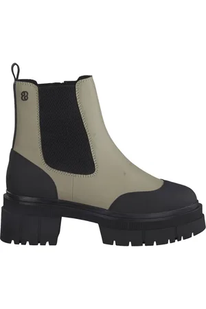 QS by s.Oliver Buty, Kobieta, Zielony, 38 EU, Ankle Botki