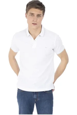 HARMONT&BLAINE Koszulki, Mężczyzna, Biały, L, Koszulka Polo