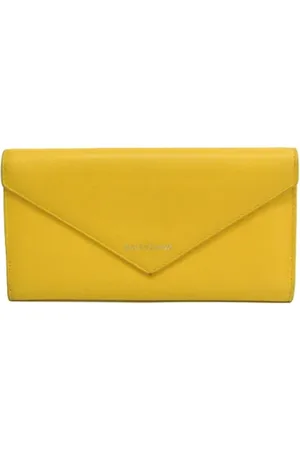 Balenciaga Pre-owned, Kobieta, Żółty, ONE SIZE, Len, Żółta Skórzana Portmonetka Balenciaga