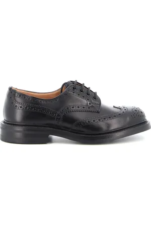 TRICKERS Buty, Mężczyzna, Czarny, 41 EU, Czarny Dainite Brogue Derby z cielęcej skóry