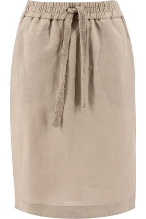 LE TRICOT PERUGIA Spódnice, Kobieta, Beżowy, S, Short Skirts