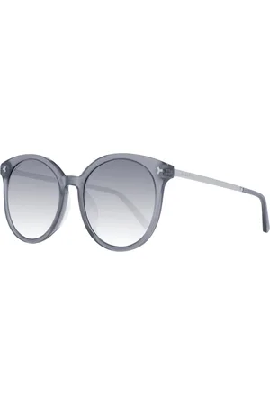 Bally Akcesoria, Kobieta, Szary, ONE SIZE, Szare Okrągłe Okulary Przeciwsłoneczne z Gradientowymi Soczewkami dla Kobiet