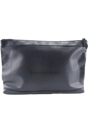 Balenciaga Pre-owned, Kobieta, Czarny, ONE SIZE, Len, Pre-owned Leather clutches