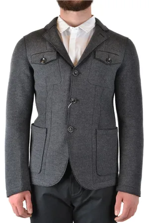 Emporio Armani Kurtki, Mężczyzna, Szary, M, Stylowe Kurtki