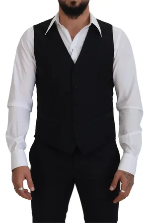 Dolce & Gabbana Garnitury, Mężczyzna, Czarny, L, Czarny formalny kamizelka sukienka