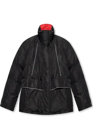 Balenciaga Kurtki, Mężczyzna, Czarny, S, Len, Kurtka typu ‘oversize’