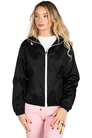 Invicta Bluzy, Kobieta, Czarny, L, Prosta Kurtka z Kapturem i Zamkiem