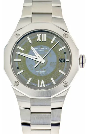 Baume et Mercier Akcesoria, Kobieta, Niebieski, ONE SIZE, Riviera Automatyczny Niebieski Tarcza Stalowy Zegarek