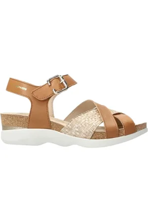 Mephisto Buty, Kobieta, brązowy, 42 EU, Elegancka Sandałka na Koturnie