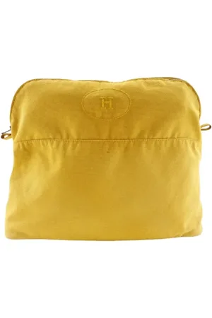Hermès Pre-owned, Kobieta, Żółty, ONE SIZE, Bawełna, Pre-owned Cotton clutches