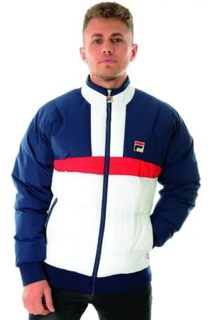 Fila Bluzy, Mężczyzna, Niebieski, S, Winter Kurtki