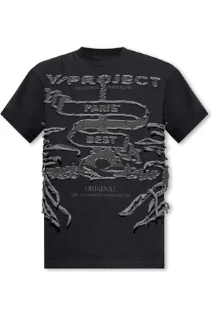 Y / PROJECT Koszulki, Mężczyzna, Czarny, S, T-shirt z logo