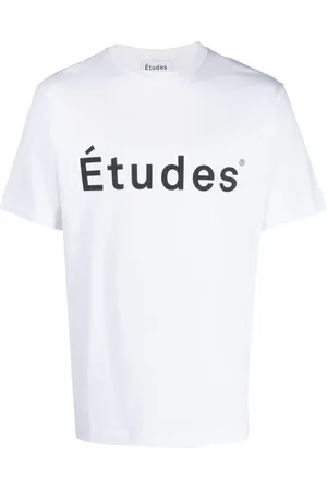 Etudes Koszulki, Mężczyzna, Biały, M, Koszulka z Logo z Organicznej Bawełny