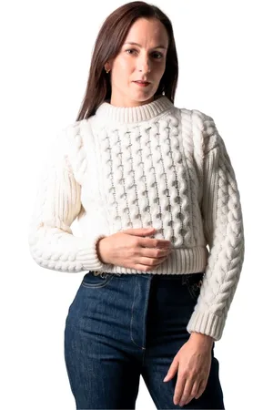Patou Swetry, Kobieta, Biały, S, Cables Pullover Avalanche Kn 138 8064